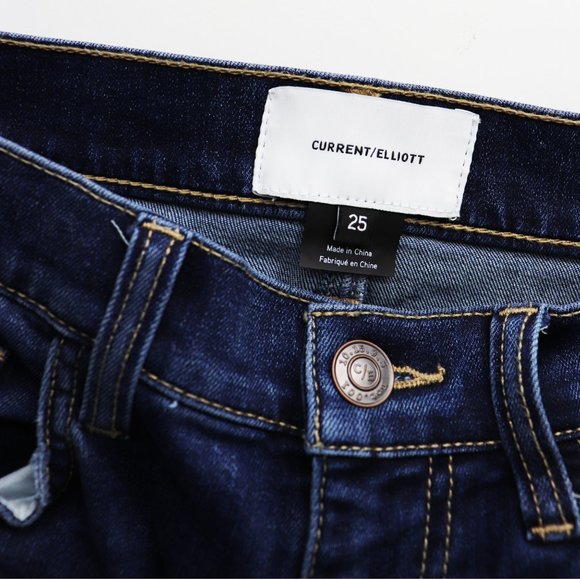 Current Elliott Stiletto Jeans Worn Stretch Indigo - Picture 5 of 8